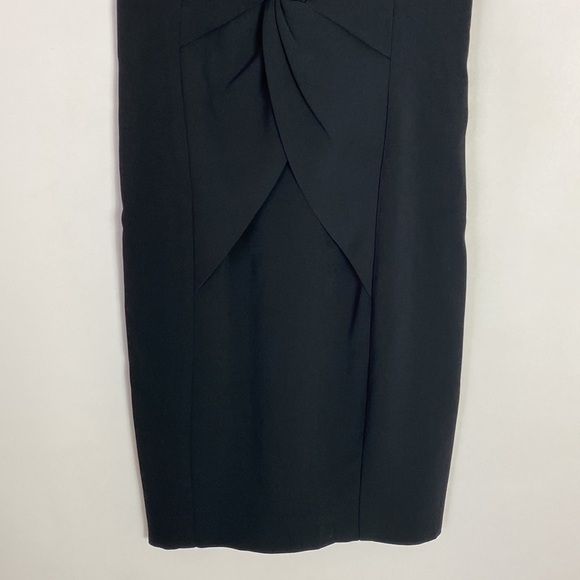 Catherine Malandrino black twist front jersey dress size 2 NWT - Picture 3 of 6